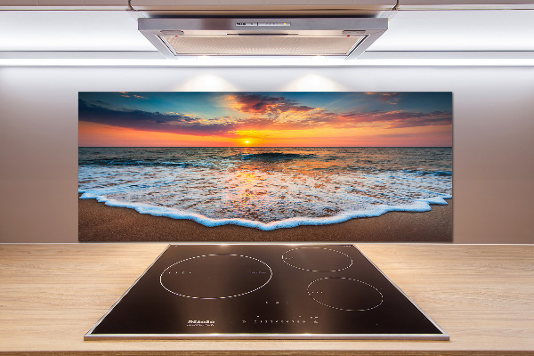 Panel do kuchni Zachód nad morzem