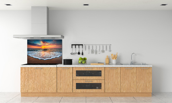 Panel do kuchni Zachód nad morzem