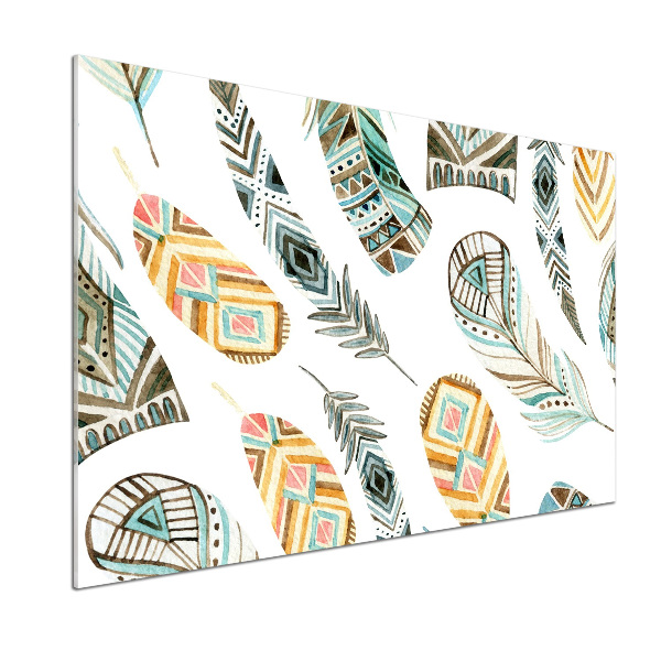 Achterwand keuken Etnische veren