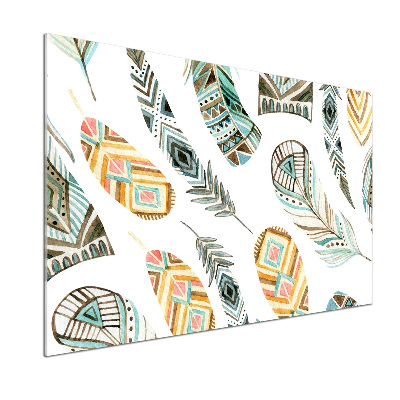 Achterwand keuken Etnische veren