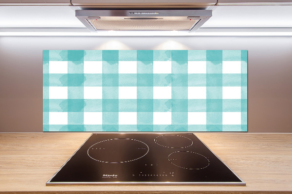 Panel do kuchni Niebieska krata