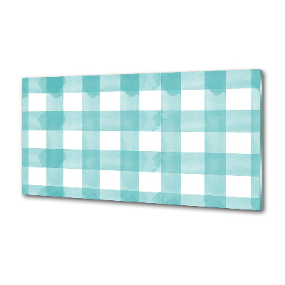 Panel do kuchni Niebieska krata