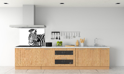 Panel do kuchni Zebra w śniegu