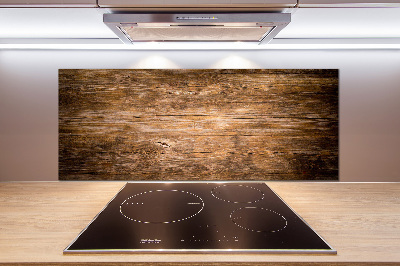 Achterwand keuken Houten achtergrond