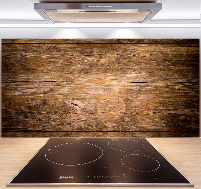 Achterwand keuken Houten achtergrond