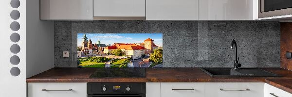 Glazen achterwand keuken Krakau, Polen