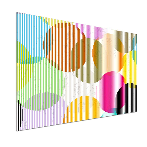 Spatscherm keuken Gekleurde cirkels