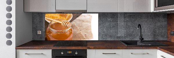 Panel szklany do kuchni Miód