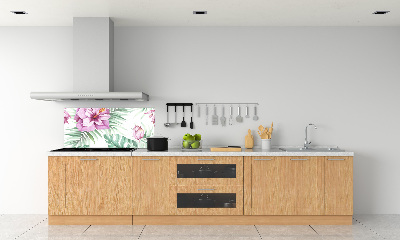 Keuken achterwand Hawaiiaanse bloemen