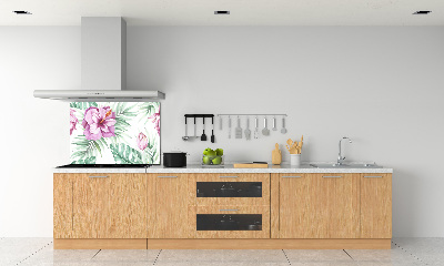 Keuken achterwand Hawaiiaanse bloemen