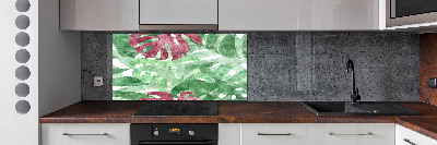 Panel między meble w kuchni Monstera