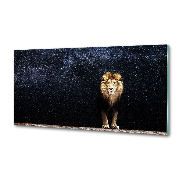 Panel do kuchni Lew na tle gwiazd