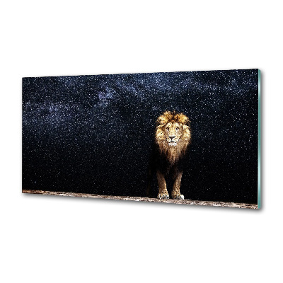 Panel do kuchni Lew na tle gwiazd