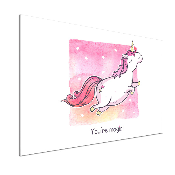 Achterwand keuken Roze eenhoorn