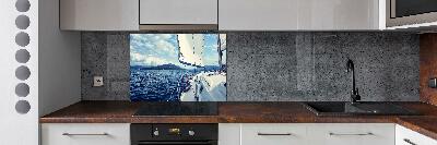 Panel do kuchni Jacht na tle morza