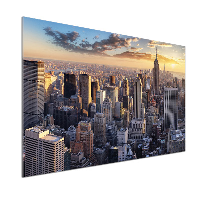 Panel lacobel Nowy Jork lot ptaka