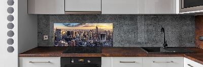 Panel lacobel Nowy Jork lot ptaka