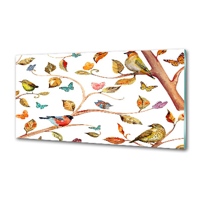 Panel do kuchni Ptaki i motyle