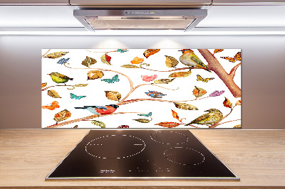 Panel do kuchni Ptaki i motyle