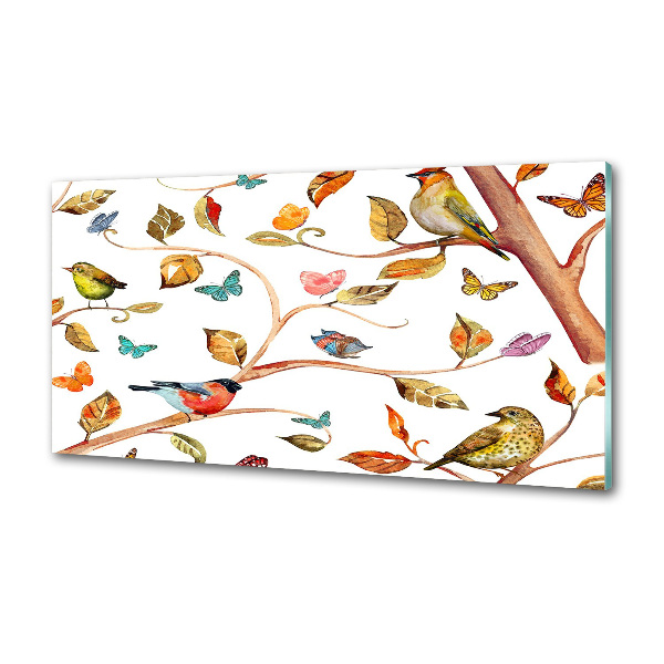 Panel do kuchni Ptaki i motyle
