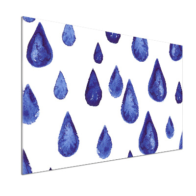 Panel do kuchni Niebieskie krople