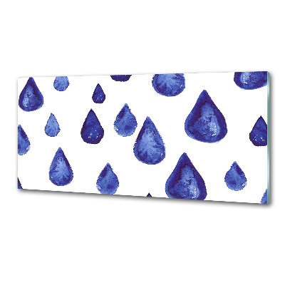 Panel do kuchni Niebieskie krople
