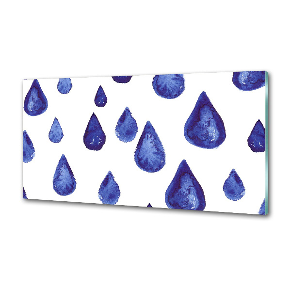 Panel do kuchni Niebieskie krople