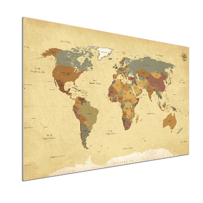 Panel do kuchni Mapa polityczna