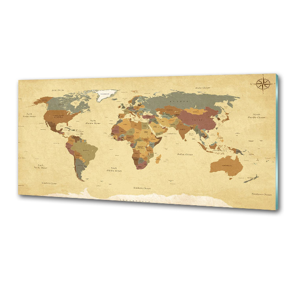 Panel do kuchni Mapa polityczna