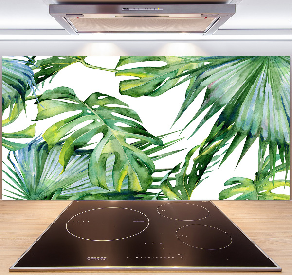 Panel do kuchni Tropikalne liście