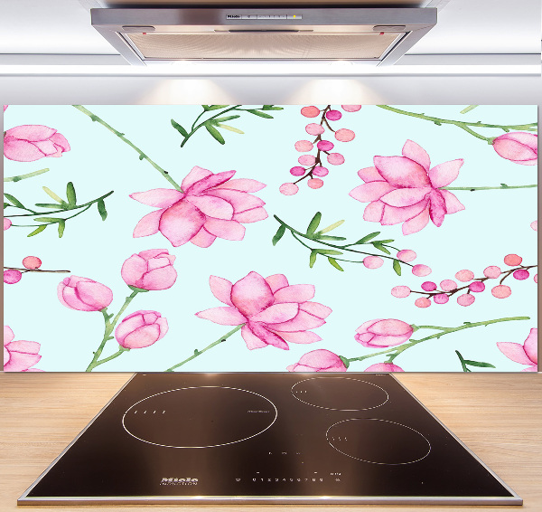 Panel do kuchni Kwiaty i jagody