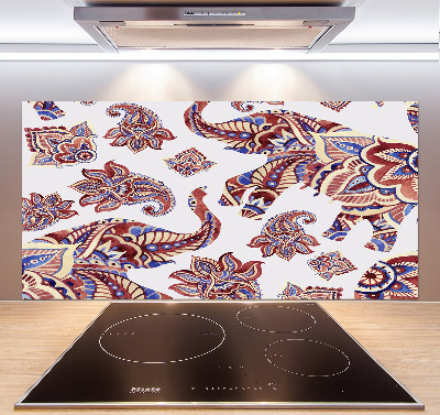 Panel do kuchni Słonie ornamenty