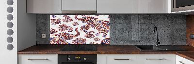 Panel do kuchni Słonie ornamenty