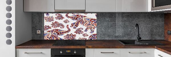 Panel do kuchni Słonie ornamenty