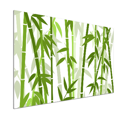 Panel szklany do kuchni Bambus