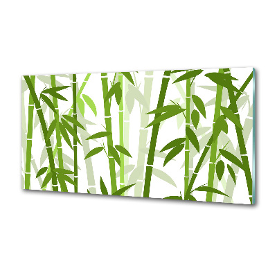 Panel szklany do kuchni Bambus