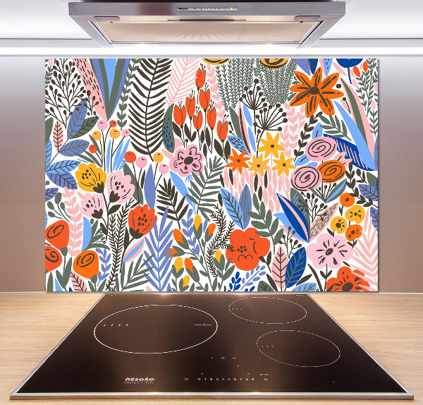 Panel do kuchni Kwiecisty wzór