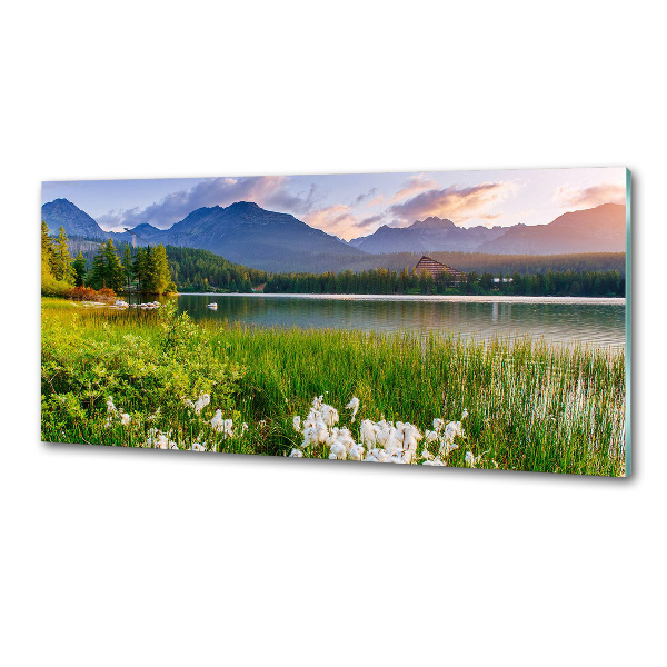 Panel do kuchni Jezioro w górach