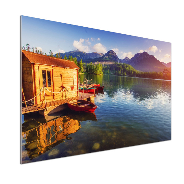 Achterwand keuken Meer in de bergen