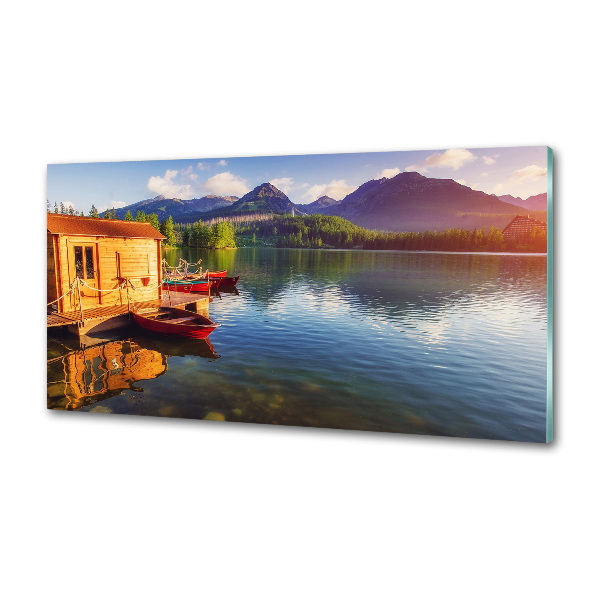 Panel do kuchni Jezioro w górach