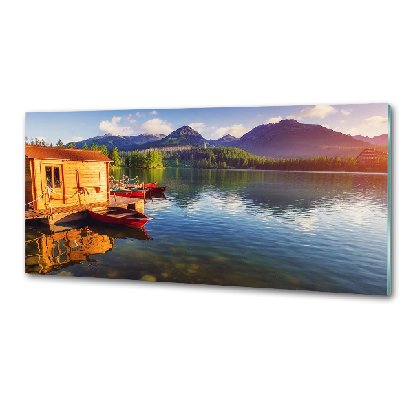 Panel do kuchni Jezioro w górach