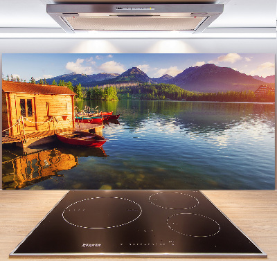 Achterwand keuken Meer in de bergen