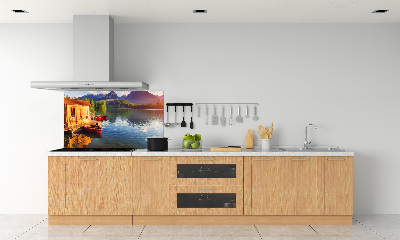 Achterwand keuken Meer in de bergen