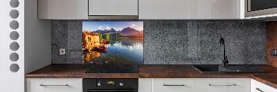 Panel do kuchni Jezioro w górach