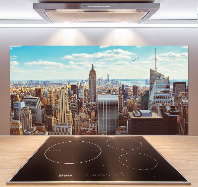 Panel lacobel Nowy Jork lot ptaka