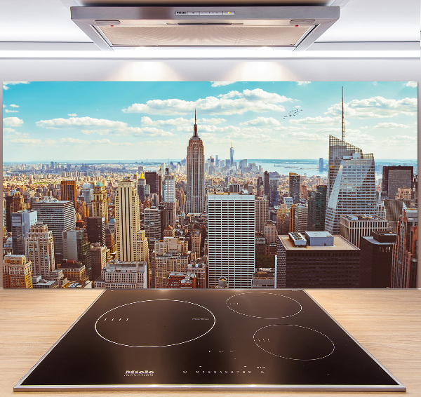 Panel lacobel Nowy Jork lot ptaka