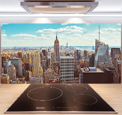 Panel lacobel Nowy Jork lot ptaka