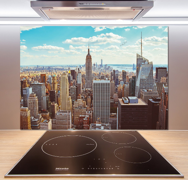 Panel lacobel Nowy Jork lot ptaka