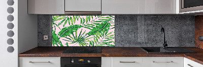 Panel do kuchni Tropikalne liście