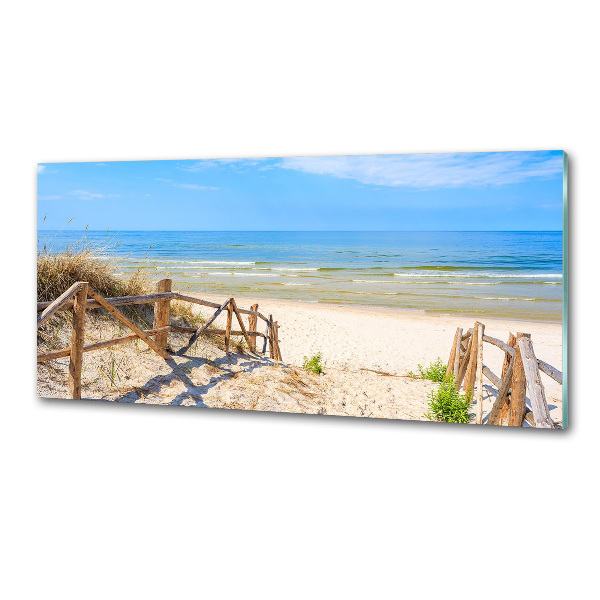 Spatscherm keuken Toegang tot het strand